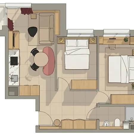 Popi Modern Apartment, 2 Bedrooms, *